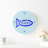 Star Sign Fish Wall Clock Grote Klok (Huis)