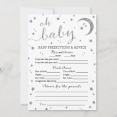 Star Silver Glitter Predications and Advice Card Kaart (Voorkant)