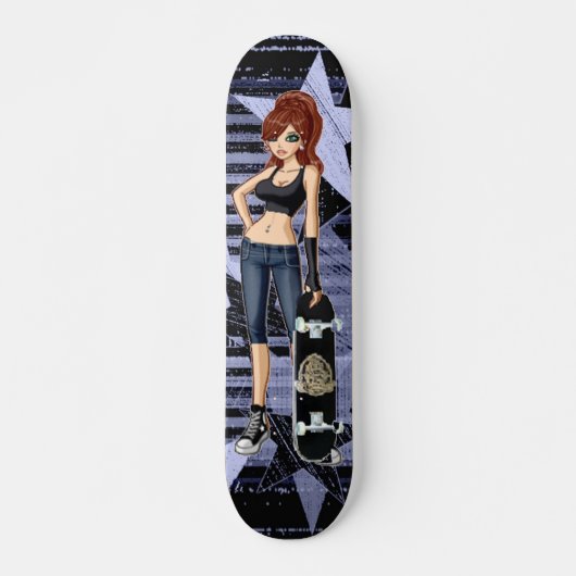 Star Skater Girl Skateboard (Voorkant)