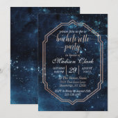Star Sky Celestial Bachelorette Party uitnodiging (Voorkant / Achterkant)