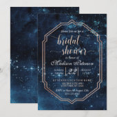 Star Sky Celestial Galaxy bruids douche uitnodigin Kaart (Voorkant / Achterkant)