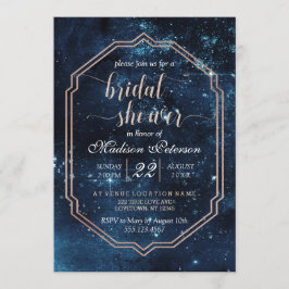 Star Sky Celestial Galaxy bruids douche uitnodigin Kaart