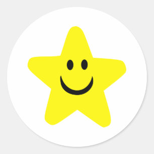 Star - Smile Ronde Sticker