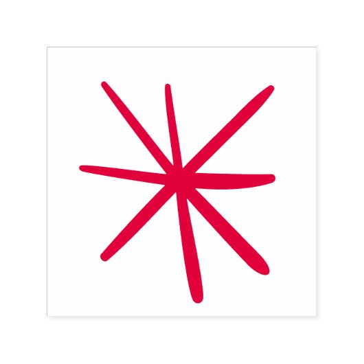 Star Snowflake kerst Atomic Teacher Flash Zelfinktende Stempel (Design)