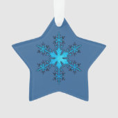 Star Snowflake kerstversiering Ornament (voorkant)