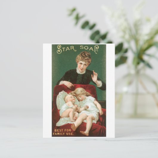 Star Soap Briefkaart (Staand voorkant)