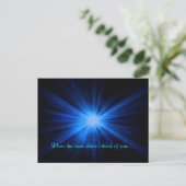 Star space shine skies personaliseren aangepast briefkaart (Staand voorkant)