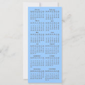 Star Spangled 2012 Calendar Bladwijzer Rack Kaart (Achterkant)