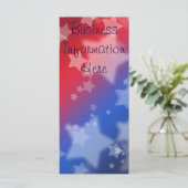 Star Spangled 2012 Calendar Bladwijzer Rack Kaart (Staand voorkant)