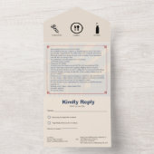 Star-Spangled 4 juli BBQ Tri-Fold uitnodiging (Binnen)