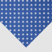Star Spangled Americana Silver On Navy Blue Tissuepapier (Detail)