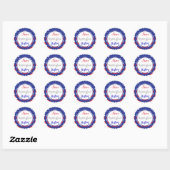 Star Spangled Baby shower Sticker (Vel)