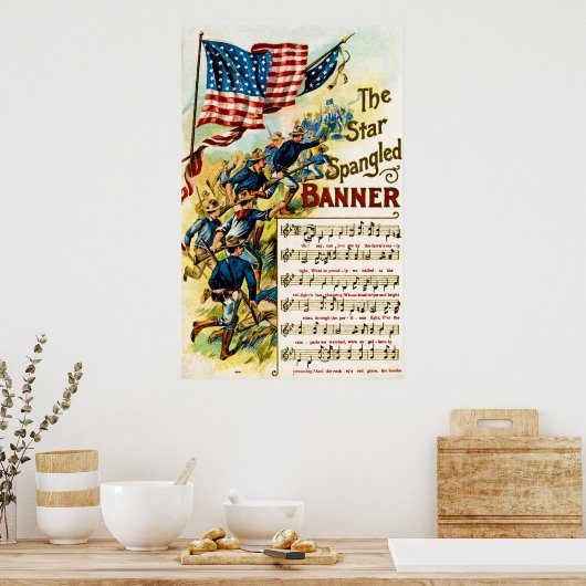 Star Spangled Banner 1908  Poster (Keuken)