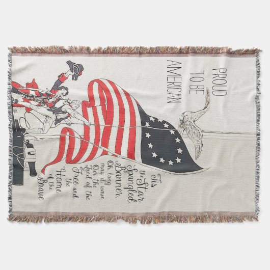 Star Spangled Banner America Flag Deken (Voorkant)