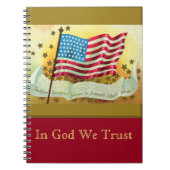 Star Spangled Banner American Flag Custom Notitieb Notitieboek (Voorkant)