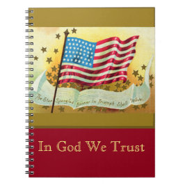 Star Spangled Banner American Flag Custom Notitieb Notitieboek