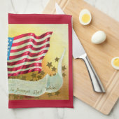 Star Spangled Banner American Flag Kitchen Towel Theedoek (Quarter Fold)