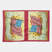 Star Spangled Banner American Flag Kitchen Towel Theedoek (Horizontaal)