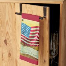 Star Spangled Banner American Flag Kitchen Towel