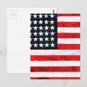 Star Spangled Banner - Amerikaanse vlag Briefkaart (Voorkant / Achterkant)