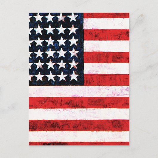 Star Spangled Banner - Amerikaanse vlag Briefkaart (Voorkant)