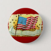 Star Spangled Banner Amerikaanse vlag Button (Voorkant)