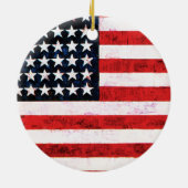 Star Spangled Banner - Amerikaanse vlag Keramisch Ornament (Achterkant)
