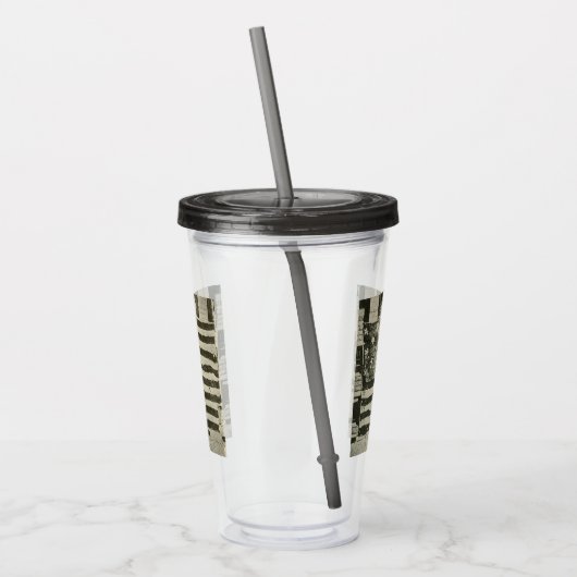 Star Spangled Banner: Amerikaanse vlag te zien Acryl Drinkbeker (Links)