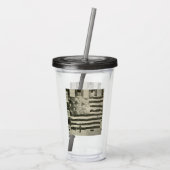 Star Spangled Banner: Amerikaanse vlag te zien Acryl Drinkbeker (Achterkant)