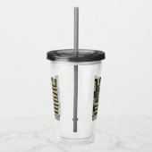 Star Spangled Banner: Amerikaanse vlag te zien Acryl Drinkbeker (Rechts)