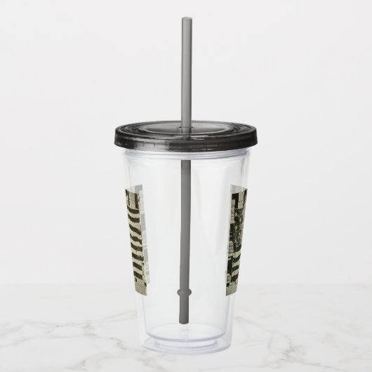 Star Spangled Banner: Amerikaanse vlag te zien Acryl Drinkbeker (Rechts)