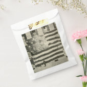 Star Spangled Banner: Amerikaanse vlag te zien Bedankzakje (Gezegeld)