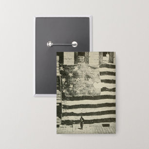 Star Spangled Banner: Amerikaanse vlag te zien Button