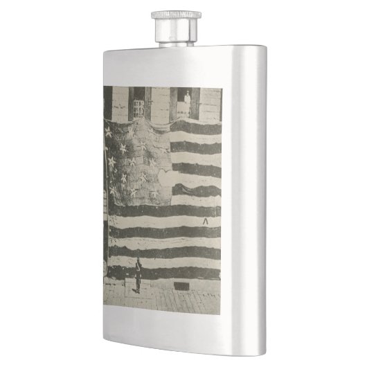 Star Spangled Banner: Amerikaanse vlag te zien Flacon (Links)