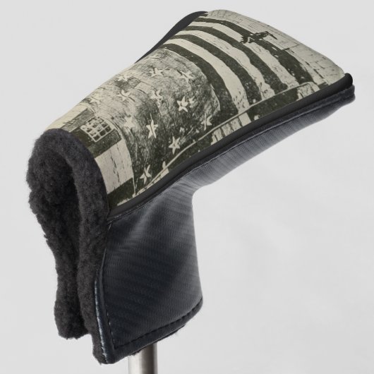 Star Spangled Banner: Amerikaanse vlag te zien Golfheadcover (3/4 voorkant)