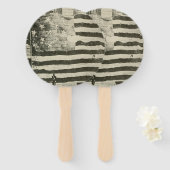 Star Spangled Banner: Amerikaanse vlag te zien Handwaaier (Voorkant en achterkant)