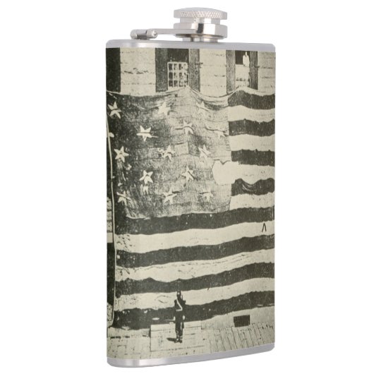 Star Spangled Banner: Amerikaanse vlag te zien Heupfles (Rechts)