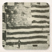 Star Spangled Banner: Amerikaanse vlag te zien Kartonnen Onderzetters (Voorkant)