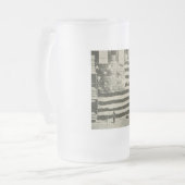 Star Spangled Banner: Amerikaanse vlag te zien Matglas Bierpul (Voorkant links)