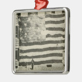 Star Spangled Banner: Amerikaanse vlag te zien Metalen Ornament (Links)