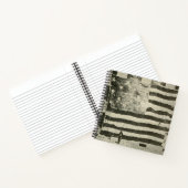 Star Spangled Banner: Amerikaanse vlag te zien Notitieboek (Binnen)