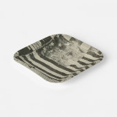 Star Spangled Banner: Amerikaanse vlag te zien Papieren Bordje (Gebogen)