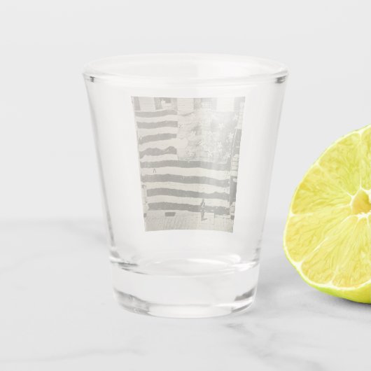 Star Spangled Banner: Amerikaanse vlag te zien Shot Glas (Achterkant)