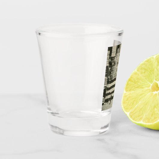 Star Spangled Banner: Amerikaanse vlag te zien Shot Glas (Links)