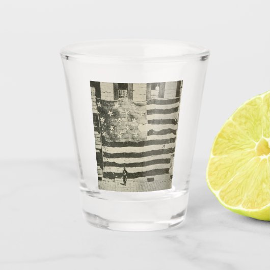 Star Spangled Banner: Amerikaanse vlag te zien Shot Glas (Voorkant)