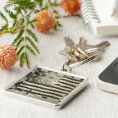 Star Spangled Banner: Amerikaanse vlag te zien Sleutelhanger (Zijkant)