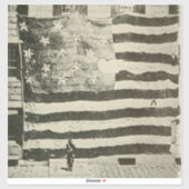 Star Spangled Banner: Amerikaanse vlag te zien Sticker (Vel)