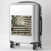 Star Spangled Banner: Amerikaanse vlag te zien Sticker (Koffer)