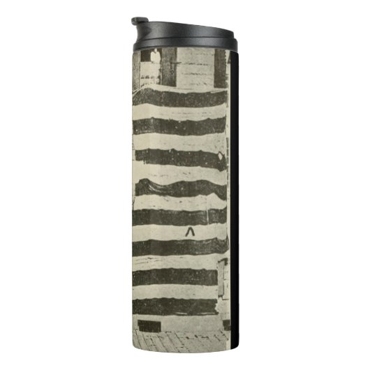 Star Spangled Banner: Amerikaanse vlag te zien Thermosbeker (Geroteerd rechts)