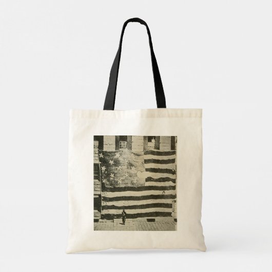 Star Spangled Banner: Amerikaanse vlag te zien Tote Bag (Achterkant)
